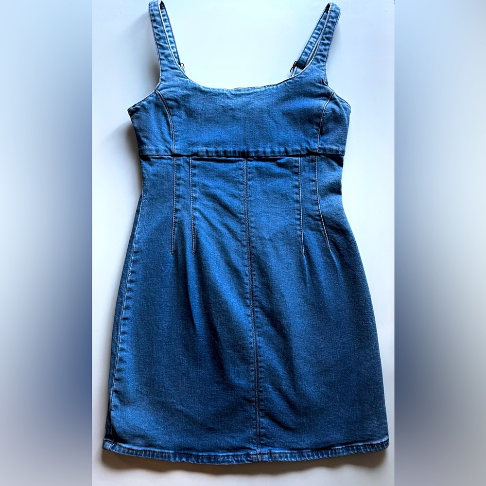 Denim mini dress